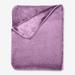 Plush Blanket by BrylaneHome in Deep Purple (Size FL/QUE)