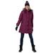 Plus Size Women's Heathered Down Puffer Coat by Woman Within in Heather Deep Claret (Size 38 W)