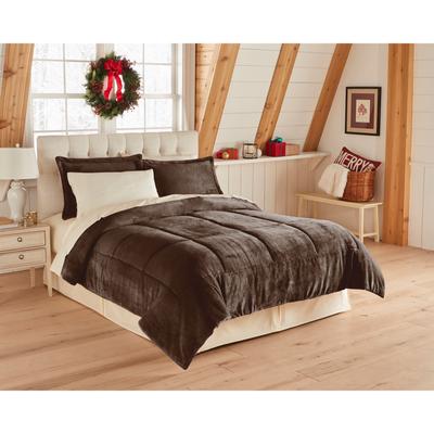 BH Studio Microfleece Comforter by BH Studio in Chocolate (Size KING)