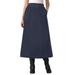 Plus Size Women's Velour A-Line Skirt by Woman Within in Navy (Size 1X)