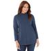 Plus Size Women's Suprema® Turtleneck by Catherines in Navy (Size 4X)