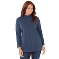 Plus Size Women's Suprema® Turtleneck by Catherines in Navy (Size 0X)