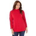 Plus Size Women's Suprema® Turtleneck by Catherines in Classic Red (Size 5X)