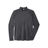 Men's Big & Tall Mock Neck Base Layer Shirt by KS Sport™ in Grey (Size 8XL)