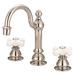 dCOR design Vintage Classic Widespread Bathroom Faucet w/ Drain Assembly in Gray | Wayfair DCRN4828 43068914