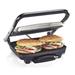 Hamilton Beach® Panini Press & Indoor Grill Nonstick Plates Die Cast Aluminum in Gray | 13 H x 5.1 W x 5 D in | Wayfair 25410