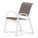 Red Barrel Studio® Hiraku Stacking Patio Dining Chair Sling in White | 33.25 H x 23.5 W x 26 D in | Wayfair 8AF9C8F0F8C745C39F0A17AB94DEDC29
