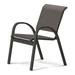 Red Barrel Studio® Hiraku Stacking Patio Dining Chair Sling in Gray | 33.25 H x 23.5 W x 26 D in | Wayfair 4A244ABF77844312BA440C0DAB1DA1F2