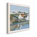 Longshore Tides Old Coast Town I-Premium Framed Canvas - Ready To Hang Canvas, Solid Wood in Blue/Brown/Red | 31.5 H x 31.5 W in | Wayfair