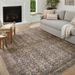 Brown/White 102 x 0.19 in Area Rug - Amber Lewis x Loloi Billie Oriental Ink/Salmon Area Rug Polyester | 102 W x 0.19 D in | Wayfair