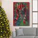 The Holiday Aisle® Holiday Trio Premium Gallery Wrapped Canvas - Ready To Hang Holiday Trio Canvas, in Green/Red | 18 H x 12 W x 1 D in | Wayfair