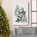 The Holiday Aisle® Santa's List - Wrapped Canvas Print Canvas, Solid Wood in Blue/Green/Red | 18 H x 12 W x 1 D in | Wayfair