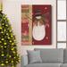 The Holiday Aisle® Red Patchwork Premium Gallery Wrapped Canvas - Ready To Hang Red Patchwork Canvas, in Green/Red | 12 H x 8 W x 1 D in | Wayfair
