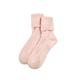 iMongol 100% Pure Cashmere Bed Socks for Women Ladies Wife Mother, Smooth Toes and Heel by Hand Sewing, warm and cosy socks, One Size (1 Pair) (Light pink)