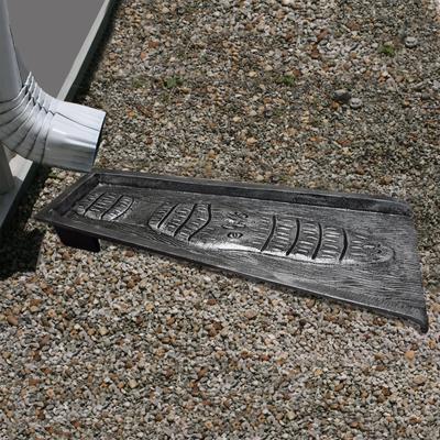 Alligator Crocodile Cast Aluminum Downspout Gutter 24 in. Splash Block