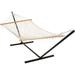 Sunnydaze Cotton Rope Hammock and 12-Foot Stand