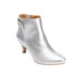 Extra Wide Width Women's The Decima Bootie by Comfortview in Silver (Size 9 1/2 WW)