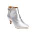 Extra Wide Width Women's The Decima Bootie by Comfortview in Silver (Size 10 WW)