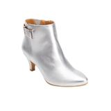 Extra Wide Width Women's The Decima Bootie by Comfortview in Silver (Size 8 1/2 WW)