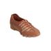 Extra Wide Width Women's CV Sport Tory Slip On Sneaker by Comfortview in Cognac (Size 9 1/2 WW)