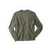Men's Big & Tall Shaker Knit V-Neck Cardigan Sweater by KingSize in Olive (Size 9XL)