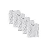 Men's Big & Tall Cotton Crewneck Undershirts 5 pack by KingSize in White (Size 2XL)