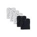 Men's Big & Tall Cotton Crewneck Undershirts 5 pack by KingSize in Assorted Black White (Size 8XL)