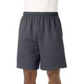 Men's Big & Tall Comfort Fleece Shorts by KingSize in Heather Charcoal (Size 8XL)