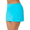 Plus Size Women's Side Slit Swim Skirt by Swimsuits For All in Crystal Blue (Size 10)