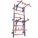 Training Set – Wall Bars with Dip Station & Pull-Up Bar I Swedish Gym Ladder with Pull-Up Bar Dip Bar for Demanding Workouts I Indoor Outdoor I Professional Fitness Equipment for Home, incl. e-Book
