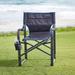 425 lbs. Weight Capacity Director Camp Chair by ALPS in Charcoal Blue