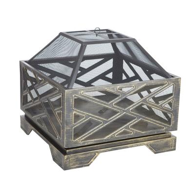 Catalano Square Fire Pit by Fire Sense in Bronze