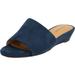 Plus Size Women's The Capri Slip On Mule by Comfortview in Navy (Size 8 1/2 M)