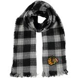 Women's Little Earth Chicago Blackhawks Plaid Blanket Scarf