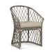 Braxton Culler Kent Dining Chair Wicker/Rattan in Gray/Blue | 34 H x 25 W x 25 D in | Wayfair 1084-029/0519-61/HONEY