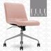 Elle Decor Adelaide Home Armless Office Task Chair Upholstered in Gray | 36.5 H x 19.5 W x 23.75 D in | Wayfair 48214B