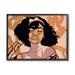 Stupell Industries Disco Party Abstract Female Portrait Orange Patterns by Marcus Prime - Graphic Art on Canvas in Brown | Wayfair af-950_fr_11x14