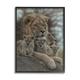 Stupell Industries 33_King Lion Baby Cubs Wild Safari Animal Family Stretched Canvas Wall Art By Collin Bogle in Brown | Wayfair ai-776_fr_24x30