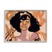 Stupell Industries Disco Party Abstract Female Portrait Orange Patterns by Marcus Prime - Graphic Art on Canvas in Brown | Wayfair af-950_gff_24x30