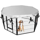 Archie & Oscar™ Colchester Dog Playpen Cover, Polyester in Gray | 0.04 H x 68.5 W x 68.5 D in | Wayfair A66F3540C155488BAF3CE5B8DACA8421