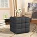 Charlton Home® Florencia Tufted Upholstered Cube Ottoman Pouf in Gray | 15.75 H x 16 W x 16 D in | Wayfair 83377735C01F48A28D763AF7DEFF51E5