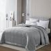 All Season Colored Microfiber Down Alternative Blanket by LCM Home Fashions, Inc. in Grey (Size KING)