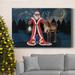 The Holiday Aisle® Celestial Christmas Collection A Premium Gallery Wrapped Canvas - Ready To Hang Canvas, in Black/Blue/Green | Wayfair