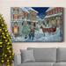 The Holiday Aisle® Holiday Joy Caroling Premium Gallery Wrapped Canvas - Ready To Hang Canvas, Solid Wood in White | 36 H x 24 W x 1 D in | Wayfair