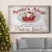 The Holiday Aisle® Santa's Shop Premium Gallery Wrapped Canvas - Ready To Hang Canvas, Solid Wood in White | 36 H x 24 W x 1 D in | Wayfair