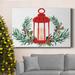 The Holiday Aisle® Woodland Holiday Collection A Premium Gallery Wrapped Canvas - Ready To Hang Metal in Black/Blue/Green | Wayfair