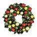 The Holiday Aisle® Lighted Wreath in Red/White/Yellow | 8 H x 36 W x 36 D in | Wayfair E93FEA2F68CC4C8FAF4343A1822175F4
