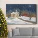 The Holiday Aisle® Spirits Bright Premium Gallery Wrapped Canvas - Ready To Hang Metal in Blue/Green/Red | 60 H x 40 W x 1 D in | Wayfair