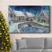 The Holiday Aisle® Warm Winter Wonderland Premium Gallery Wrapped Canvas - Ready To Hang Canvas, Solid Wood in White | 27 H x 18 W x 1 D in | Wayfair