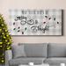 The Holiday Aisle® Buffalo Check Merry Premium Gallery Wrapped Canvas - Ready To Hang Canvas, Solid Wood in White | 24 H x 12 W x 1 D in | Wayfair